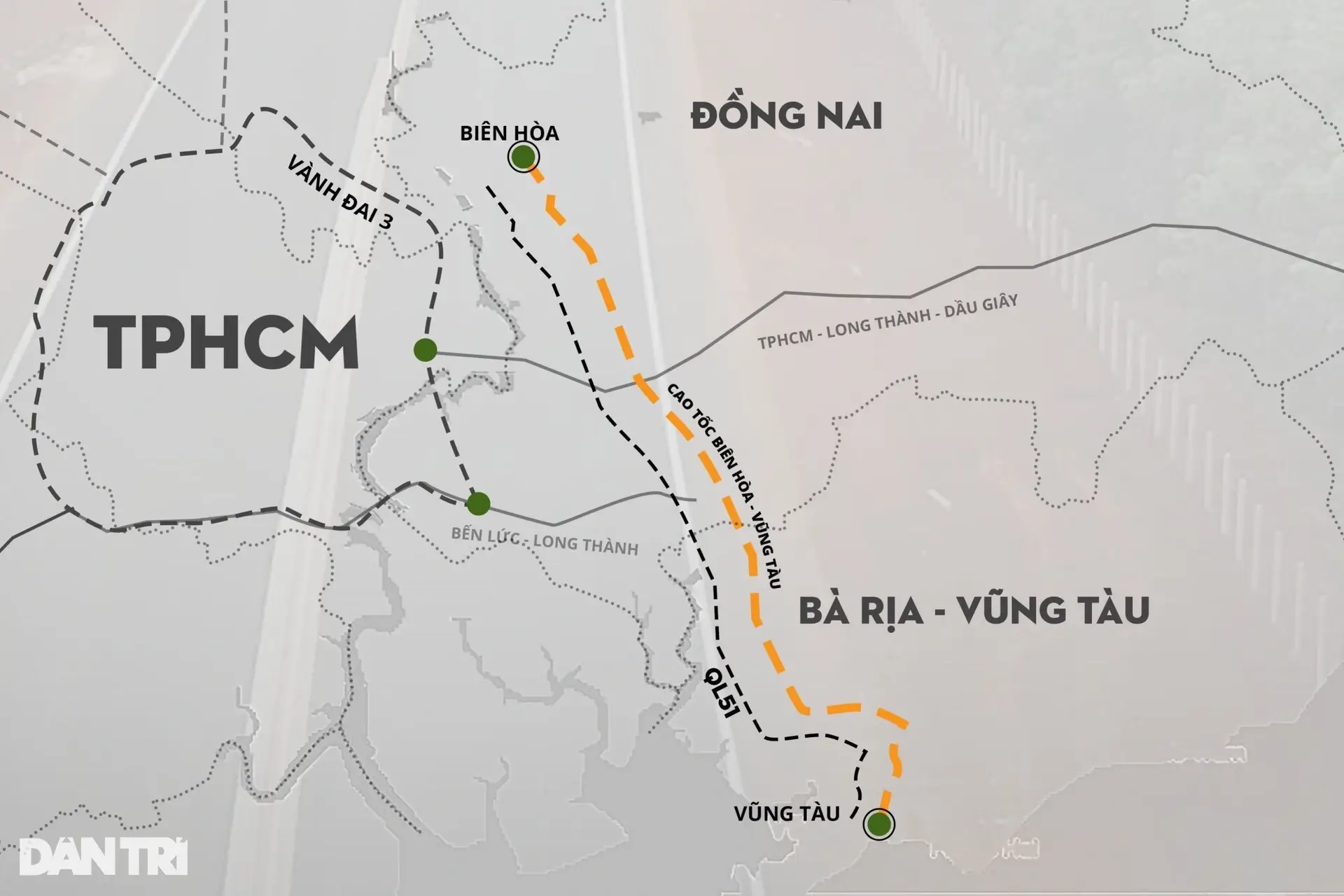 Cao tốc nối Đồng Nai với biển Vũng Tàu dự kiến thông xe dịp 2/9 3 cao toc bien hoa vung tau