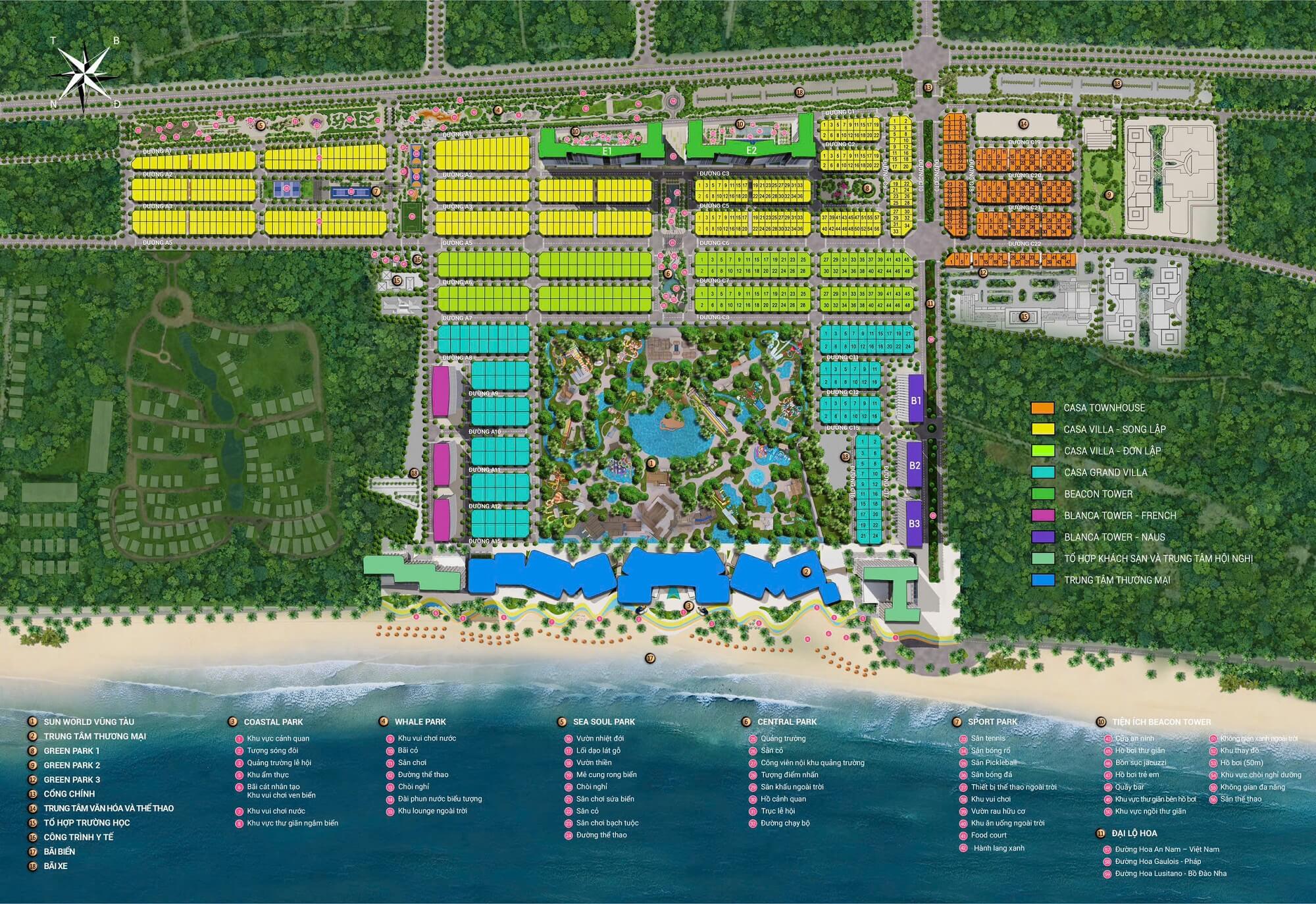 Trang chủ 5 măt bằng blanca city by sun group