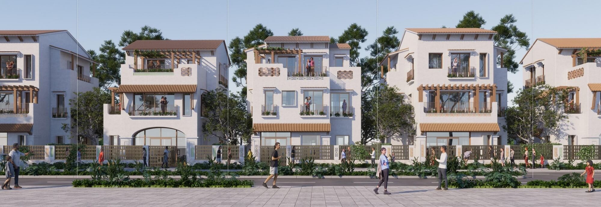 Trang chủ 24 phối cảnh biệt thự blanca city đơn lập
