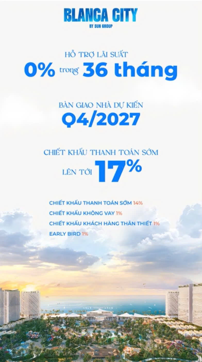 chính sách ưu đãi blanca city