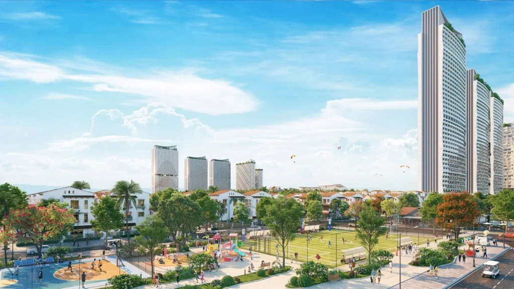 Blanca City: Nơi mỗi căn hộ là một "view triệu đô" 3 Cac toa thap Blanca 6 va 7 mang sac trang tao hinh canh buom do Aedas kien tao